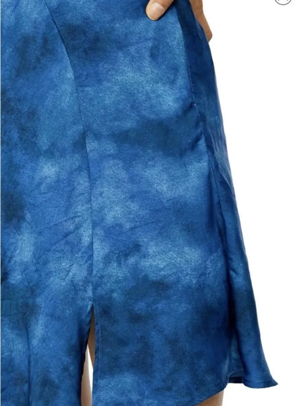 Free People Martine Flirt Mini Skirt Women’s 4 Blue Tie Dye High Rise Boho